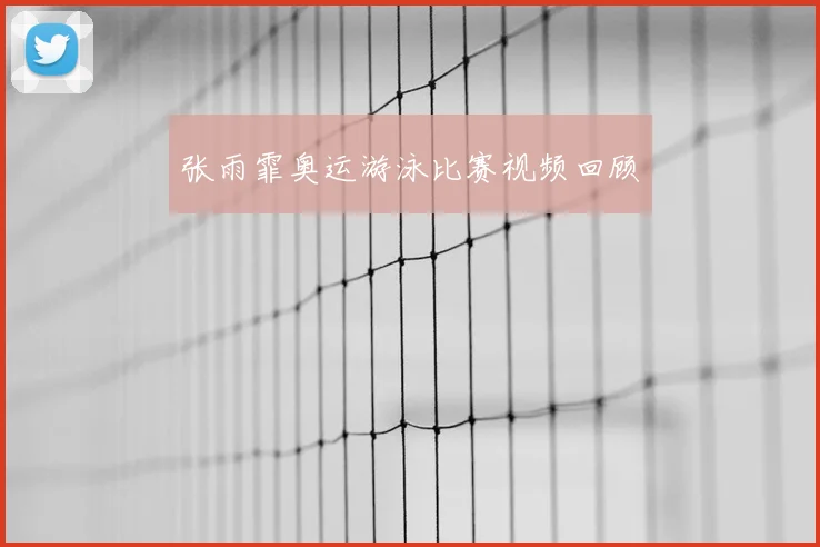 张雨霏奥运游泳比赛视频回顾